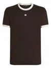 Dolce & Gabbana Men Short Sleeve Crew-neck T-shirt In Brown