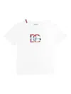 Dolce & Gabbana Logo-embroidered T-shirt In White