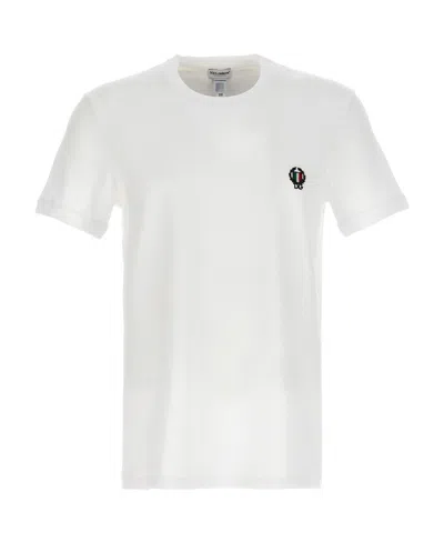DOLCE & GABBANA DOLCE  GABBANA LOGO EMBROIDERED T-SHIRT