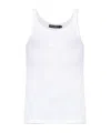 Dolce & Gabbana White Cotton Tank Top In White