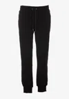Dolce & Gabbana Dg Essential Technical Jersey Track Trousers In Black