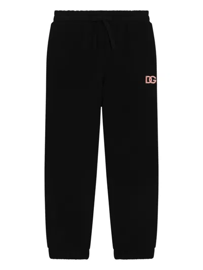 Dolce & Gabbana Kids' Logo-print Track Pants In Black
