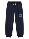 Dolce & Gabbana Logo-embroidered Track Pants In Blue