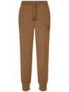 Dolce & Gabbana Wool Jogging Pants In Brown