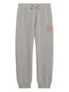 Dolce & Gabbana Logo-embroidered Track Pants In Gray