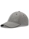 Dolce & Gabbana Logo-embroidered Virgin-wool Cap In Grey