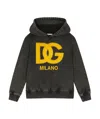 Dolce & Gabbana Logo-embroidered Washed Hoodie In Black