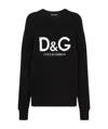 Dolce & Gabbana Logo-embroidered Wool Jumper In Black