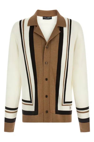 DOLCE & GABBANA DOLCE & GABBANA LOGO EMBROIDERY CARDIGAN