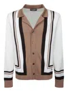 Dolce & Gabbana Logo Embroidery Cardigan Sweaters And Cardigans In Multicolor