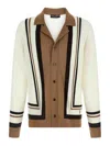 Dolce & Gabbana Logo Embroidery Cardigan Sweaters And Cardigans In Multicolour