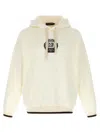 Dolce & Gabbana Logo Embroidery Hoodie Sweatshirt White In Neutral