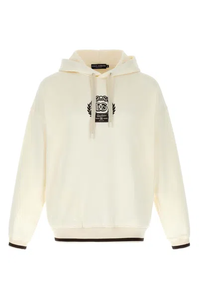 DOLCE & GABBANA LOGO EMBROIDERY HOODIE