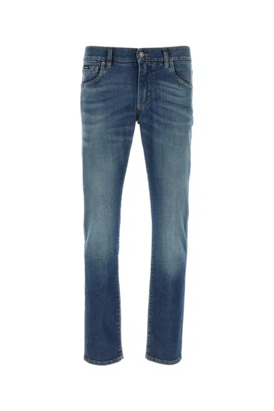 DOLCE & GABBANA DOLCE & GABBANA LOGO EMBROIDERY JEANS