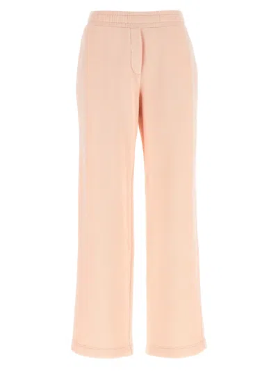 Dolce & Gabbana Logo Embroidery Joggers Pants Pink