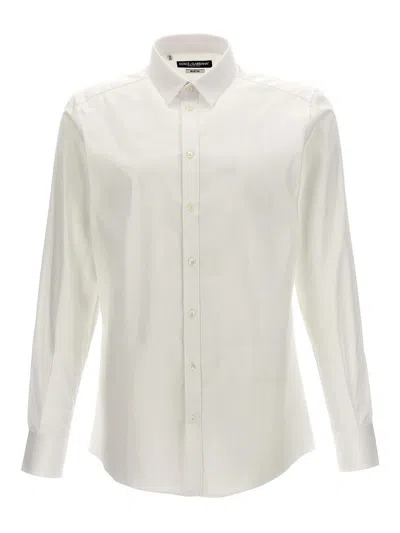 DOLCE & GABBANA LOGO EMBROIDERY SHIRT