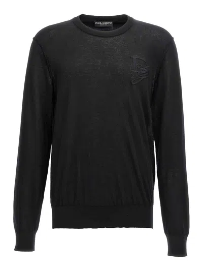 DOLCE & GABBANA LOGO EMBROIDERY SWEATER