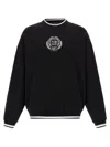 Dolce & Gabbana Crewneck Sweatshirt With Ribbed Cuffs And Hem In Black