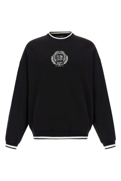 DOLCE & GABBANA LOGO EMBROIDERY SWEATSHIRT