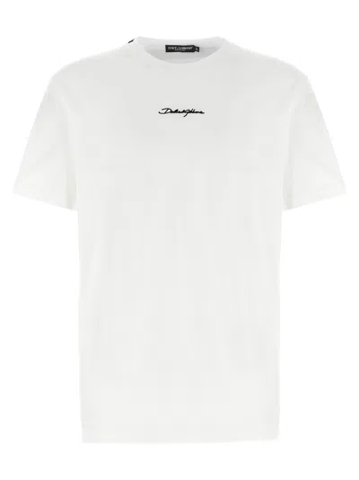 DOLCE & GABBANA DOLCE & GABBANA LOGO EMBROIDERY T SHIRT