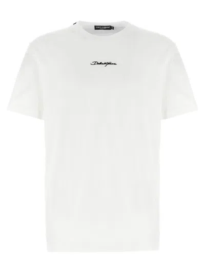 DOLCE & GABBANA DOLCE & GABBANA LOGO EMBROIDERY T-SHIRT