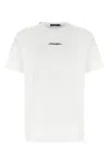 Dolce & Gabbana White Crewneck T-shirt With Signature Logo In White