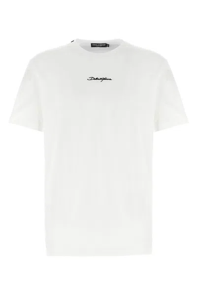 DOLCE & GABBANA LOGO EMBROIDERY T-SHIRT