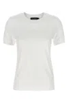 Dolce & Gabbana Embroidered Logo Crew Neck T-shirt In White