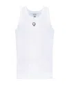 Dolce & Gabbana Logo-embroidery Tank Top In White