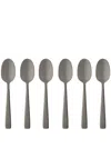 Dolce & Gabbana Logo-engraved Coffee Spoons (set Of Six) In Black