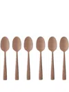 Dolce & Gabbana Set 6 Inox Coffee Spoons In Pink