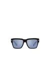 Dolce & Gabbana Logo-engraved Square-frame Sunglasses In Blue