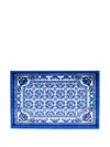 Dolce & Gabbana Logo-engraved Tray (30cm X 46cm) In ブルー