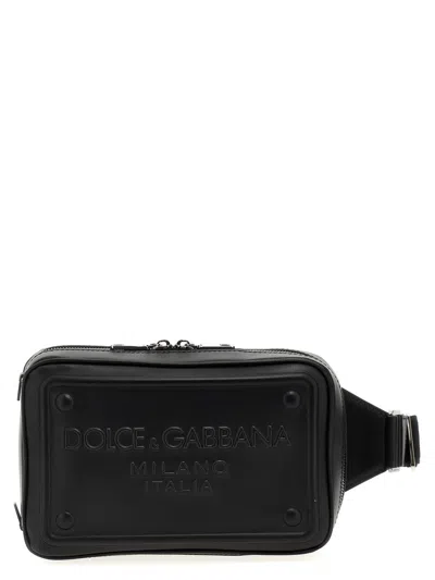 Dolce & Gabbana Logo Fanny Pack In Black