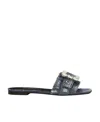 Dolce & Gabbana Logo Flat Bottom Flip-flop In Black