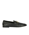 Dolce & Gabbana Dolce&gabbana Black Moccasin With Logo Plaque In Black