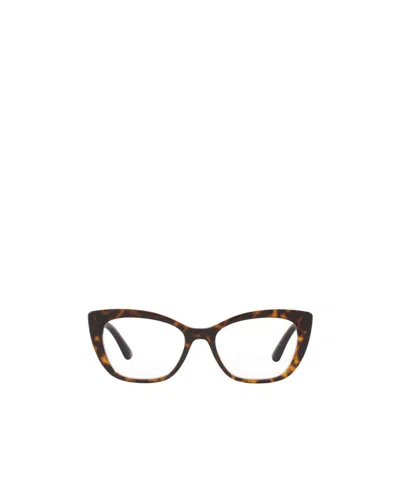 Dolce & Gabbana Logo Flat Mirror In Brown