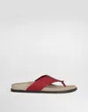 Dolce & Gabbana Logo Flip Flops In Multi