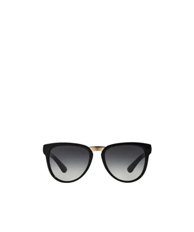Dolce & Gabbana Logo Gradient Sunglasses In Black