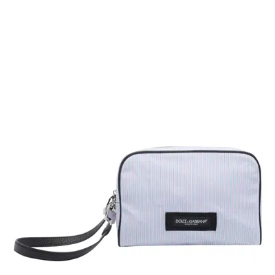 Dolce & Gabbana Logo Handbag In Blue