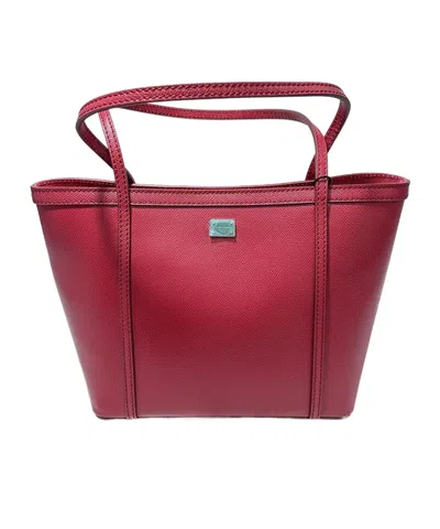 Dolce & Gabbana Logo Handbag In Red