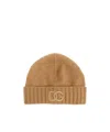 Dolce & Gabbana Logo-embroidered Beanie In Brown