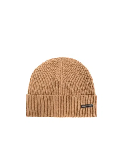 Dolce & Gabbana Logo Hat In Nude