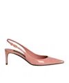 Dolce & Gabbana 70 Patent Leather Slingback Pumps In Pink