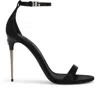 Dolce & Gabbana Keira 105mm Leather Sandals In Black