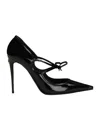 Dolce & Gabbana Mun Bow-embellished Patent Leather Pumps In Black