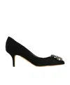 Dolce & Gabbana Logo High Heels In Black