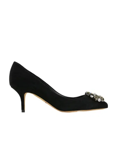 Dolce & Gabbana Logo High Heels In Black