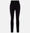 Dolce & Gabbana Logo High-rise Leggings In Black