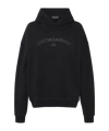 Dolce & Gabbana Cotton Sweatshirt With Frontal Logo In Black